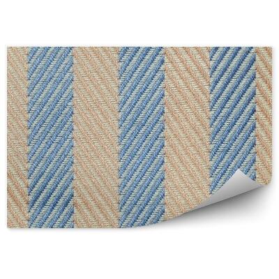 Papier peint Motif abstrait tissu rayures verticales diagonales