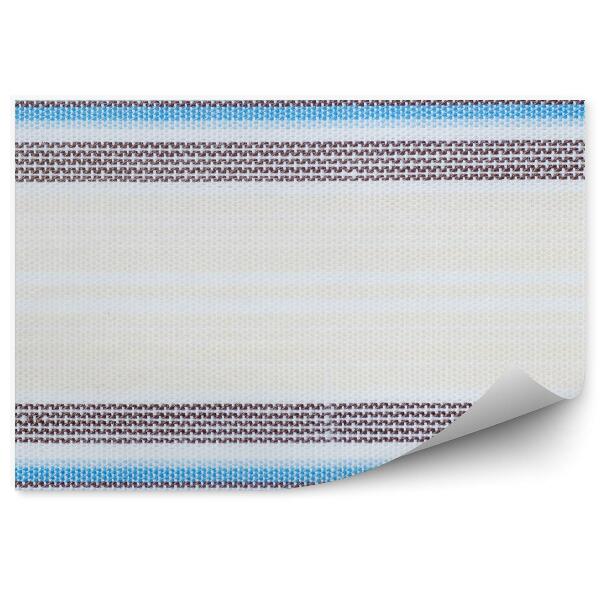 Papier peint Motif tissu abstrait rayures horizontales