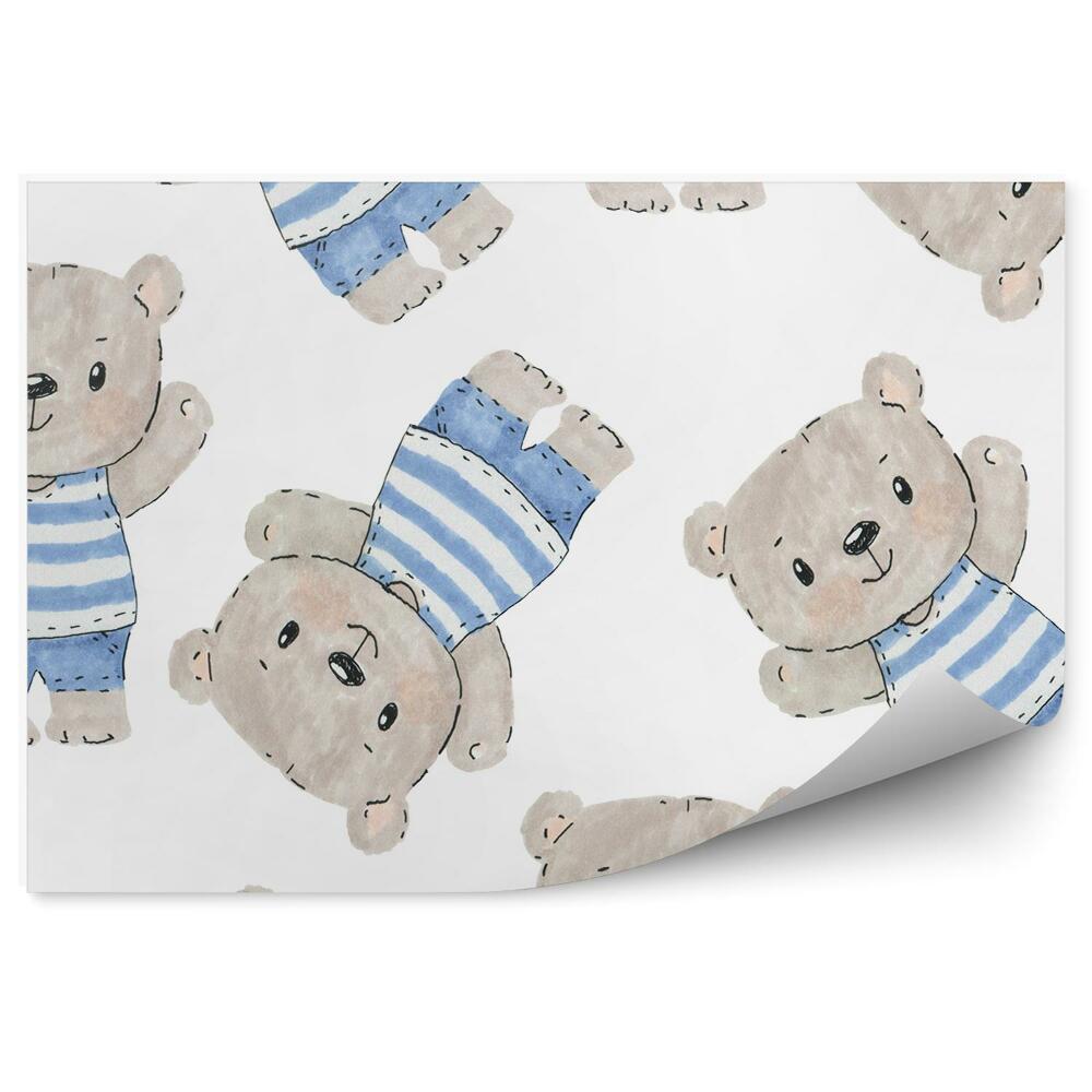 Tapisserie panoramique Ours en peluche mignon