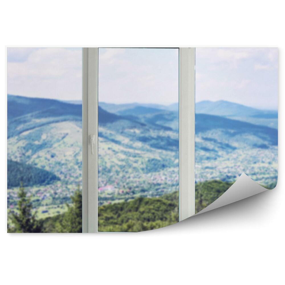 Papier peint Chambre d'enfant avec vue sur les montagnes vertes