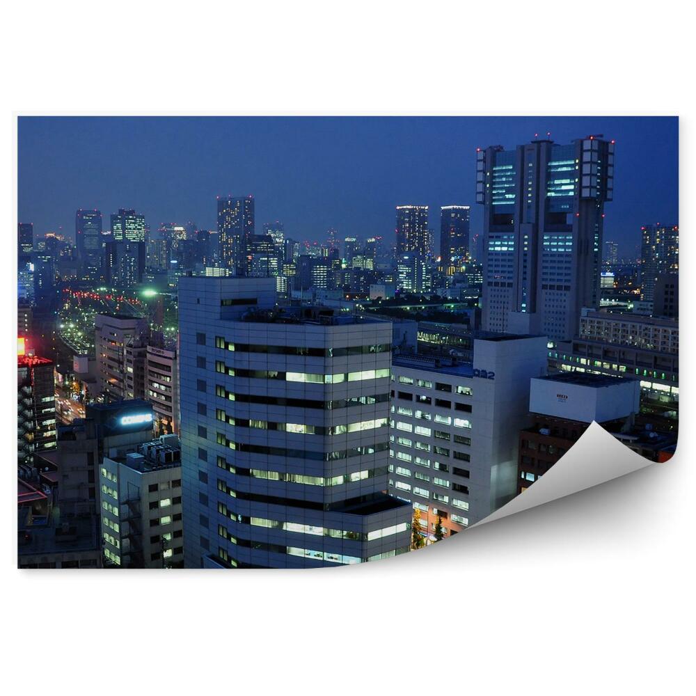Papier peint Bâtiments de la ville lumières de nuit tour de tokyo