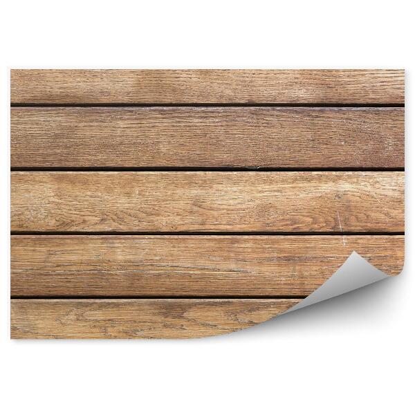 Papier peint Planches de bois horizontales