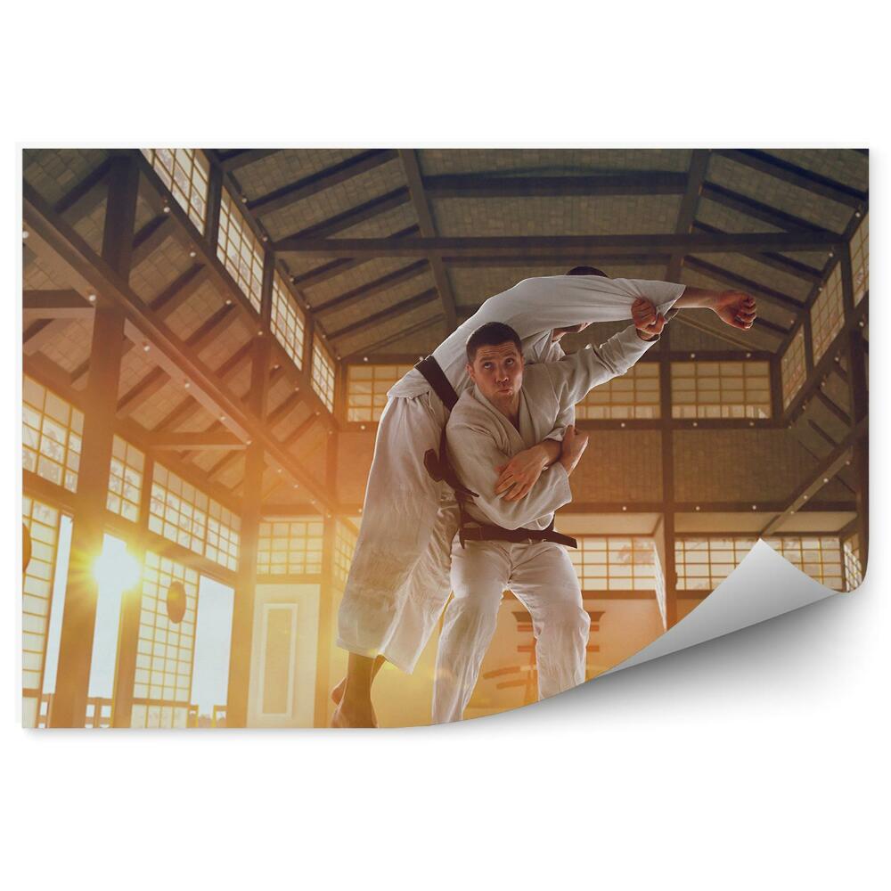 Papier peint Entraînement de karaté art martial Japon