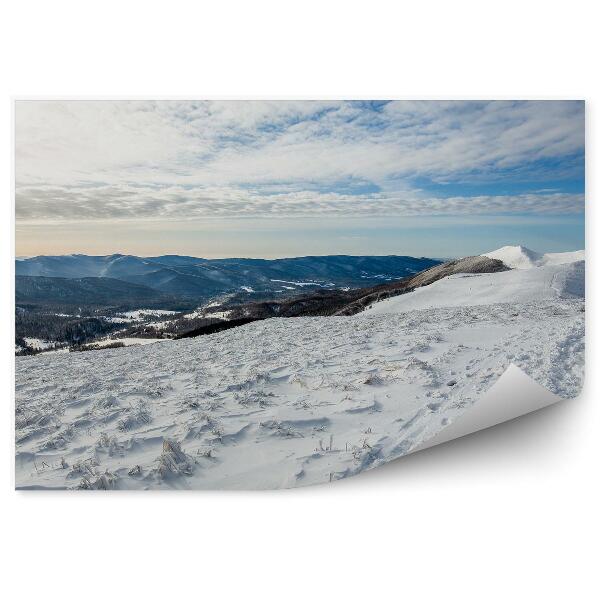 Papier peint Paysage De Montagne Hiver Neige