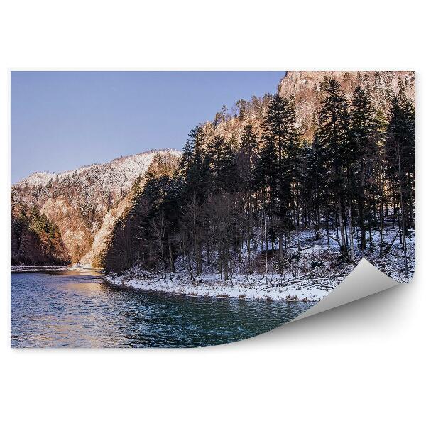 Papier peint Dunajec Hiver À Pieniny