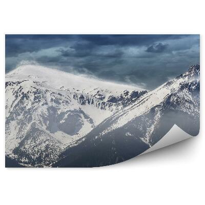 Papier peint Pics De Neige De Giewont Ciel Nuageux