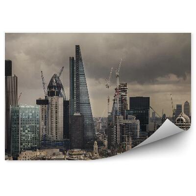 Papier peint Gratte-ciel Nuages de ciel