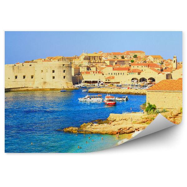 Papier peint tourisme croatie plage touristes horizon