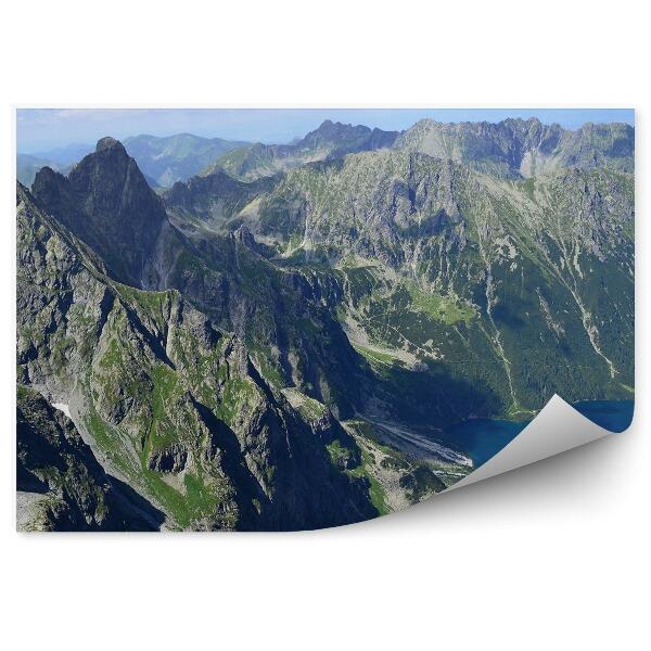 Papier peint Vue Lynx Montagne Tatra Ciel Nuages Œil De Mer