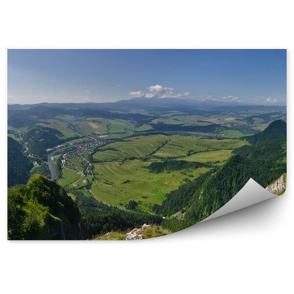 Papier peint Panorama Montagne Pieniny Panorama Rochers