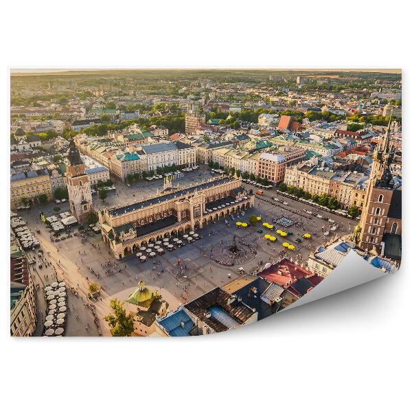 Papier peint Sukiennice main square krakow poland city