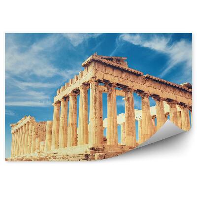 Papier peint Temple antique sur l'acropole d'Athènes Grèce