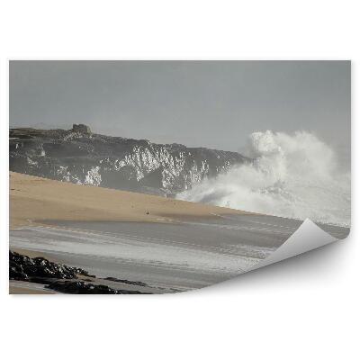 Papier peint Côte orageuse Rochers Personnes