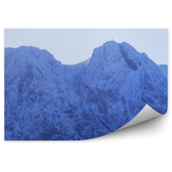 Papier peint Giewont Lever De Soleil Hiver Neige Tatra