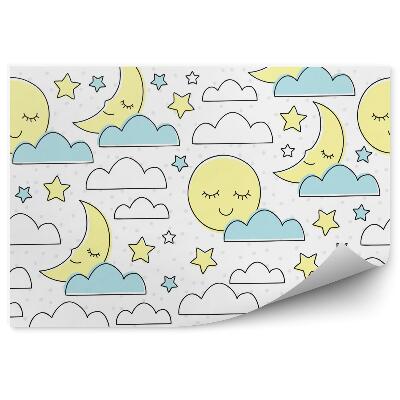 Tapisserie murale Nuages et parapluies