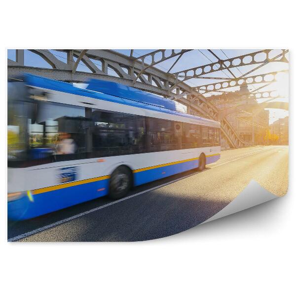 Papier peint Trolleybus en mouvement à Ostrava