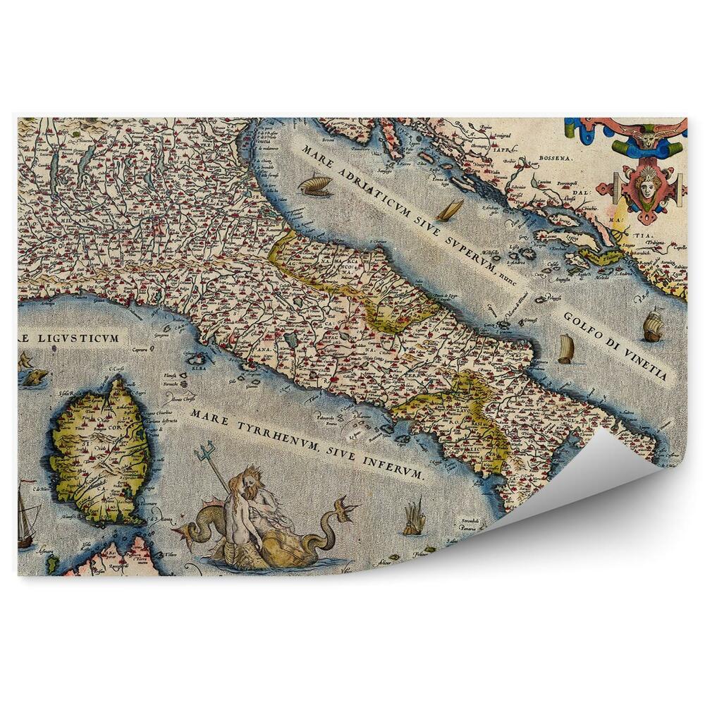 Papier peint Ancienne carte d'Italie
