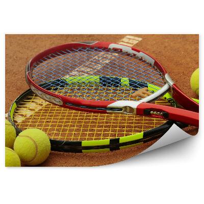 Papier peint Tennis balles de raquette court