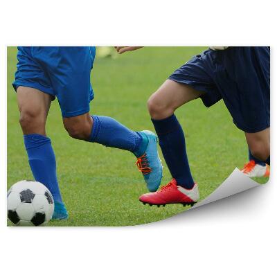 Papier peint Football en gazon