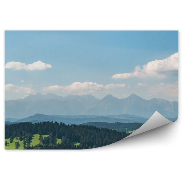 Papier peint Vue Sur Les Tatras Depuis Le Panorama Des Montagnes De Pieniny