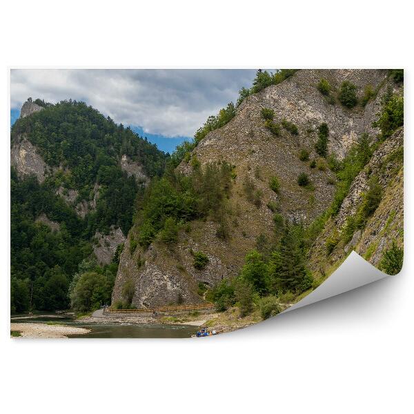 Papier peint Itinéraire De Rafting Le Long De La Rivière Dunajec Dans Les Pieniny