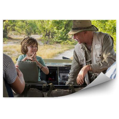 Papier peint Famille en safari