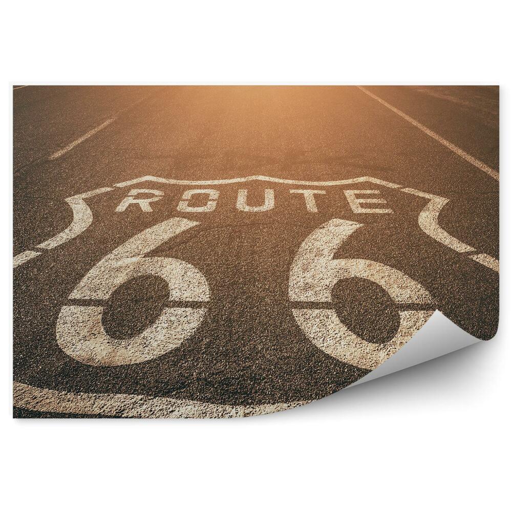 Papier peint Route 66 gros plan éclat de lumière