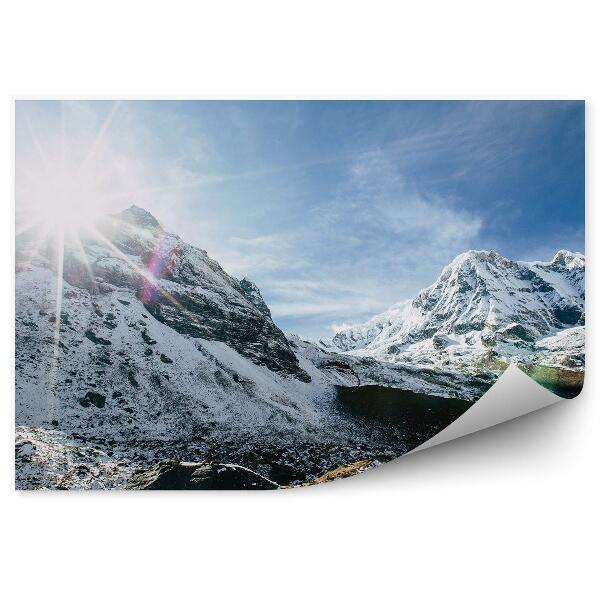 Papier peint Soleil Sur Les Sommets De L'himalaya