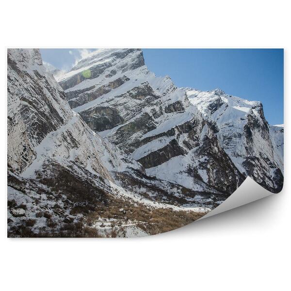 Papier peint Pics De Montagne Himalayens Blancs Comme Neige