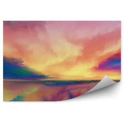 Papier peint Visualisation Paysage Abstrait Coloré