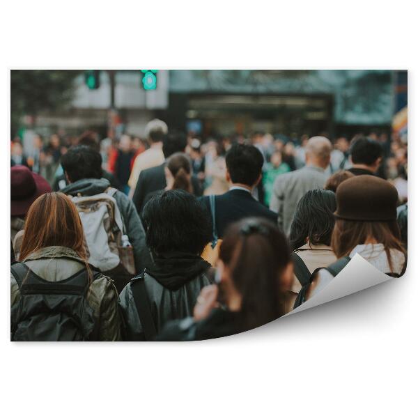 Papier peint Foule de personnes Japon intersection de trafic