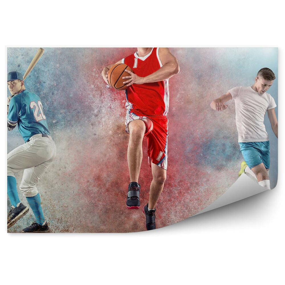Papier peint Athlètes baseball basket-ball football