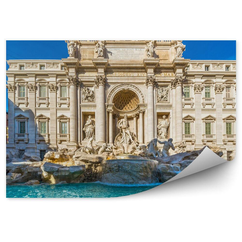 Papier peint Fontaine de Trevi Rome Italie Bâtiments