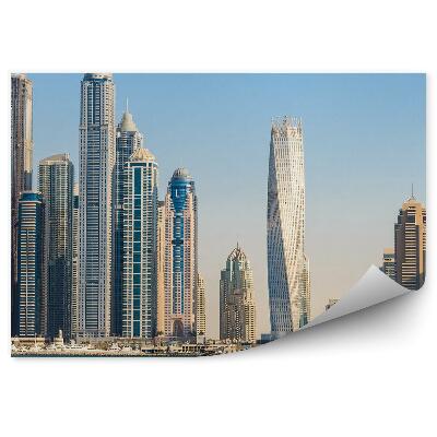Papier peint Gratte-ciel Océan Yachts Dubaï
