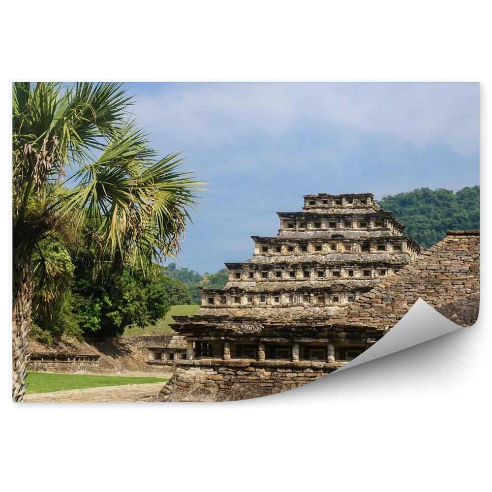 Papier peint Ruines architecture palmiers nature ville