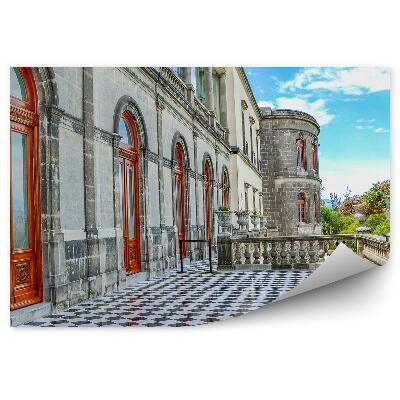 Papier peint Château colline terrasse nature mexico