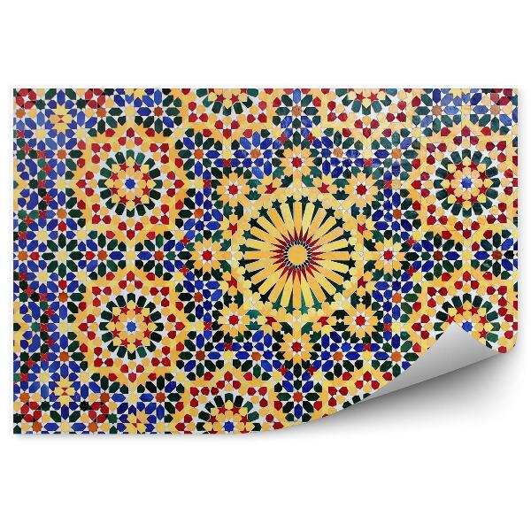 Papier peint Mosaïque marocaine multicolore