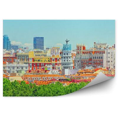 Papier peint Madrid capitale colorée de l'Espagne