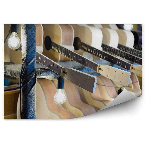 Papier peint Usine de produits en bois guitare