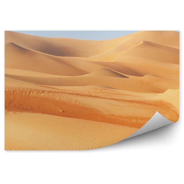 Papier peint Dunes Orange Ciel