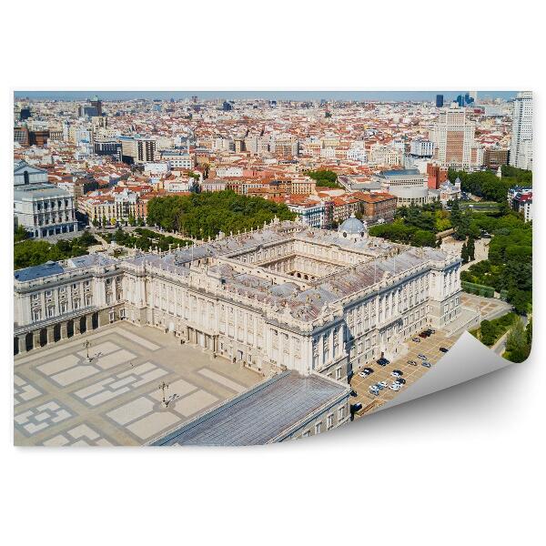 Papier peint Madrid palais royal ville skyline bâtiment