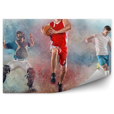 Papier peint Athlètes baseball basketball football