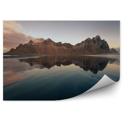 Tapisserie murale Lac de montagne en Islande