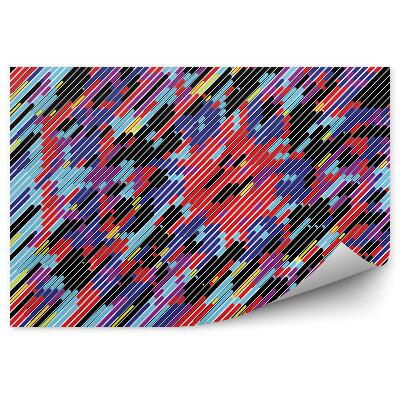 Tapisserie murale Rayures colorées