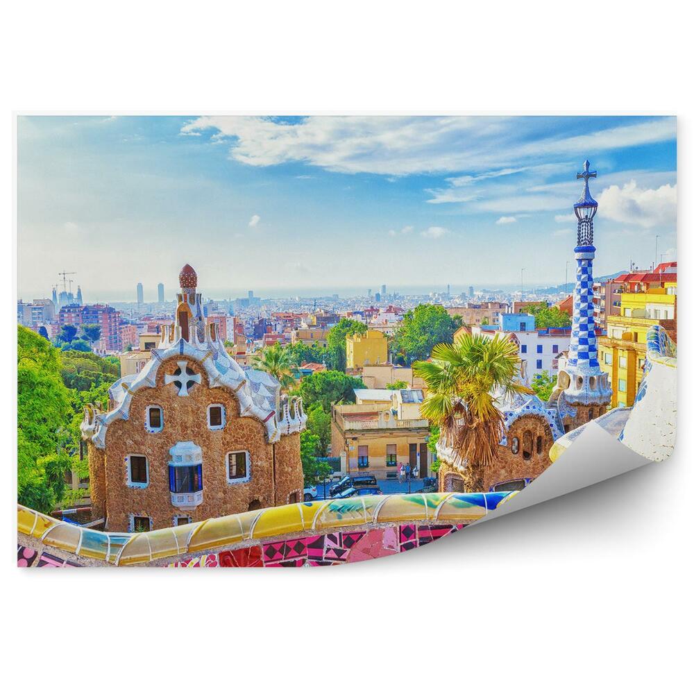 Papier peint Parc Guell Barcelone Espagne