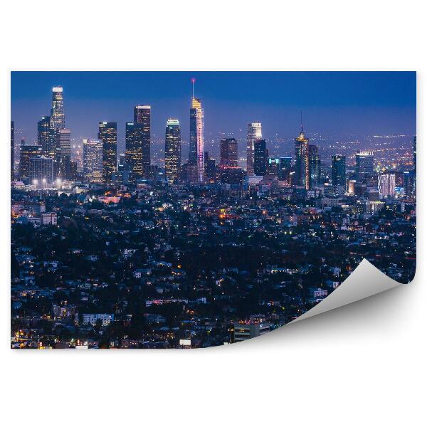 Papier peint Vue d'oiseau Lumières de Los Angeles