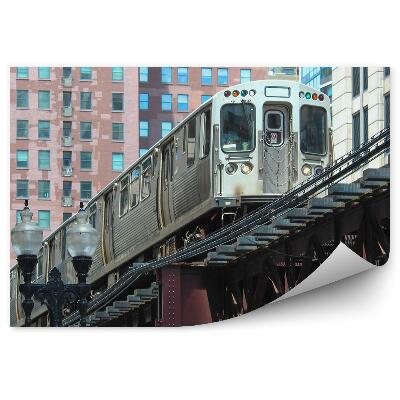 Papier peint Voies de chemin de fer du métro américain