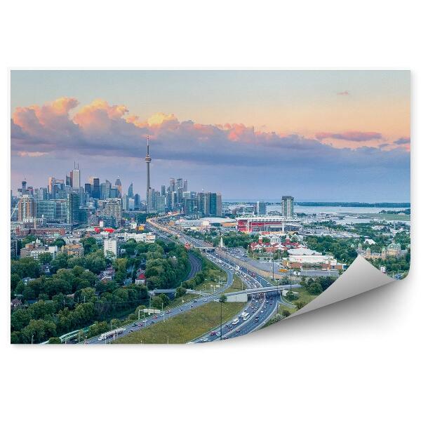 Papier peint Vue aérienne de la ville de toronto végétation