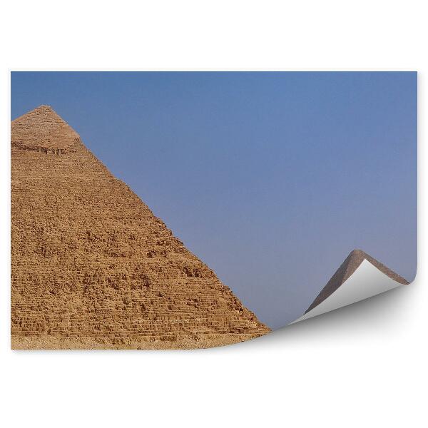 Papier peint Égypte pyramides de gizeh sable