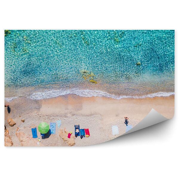 Papier peint Vue d'oiseau Plage Mer Méditerranée